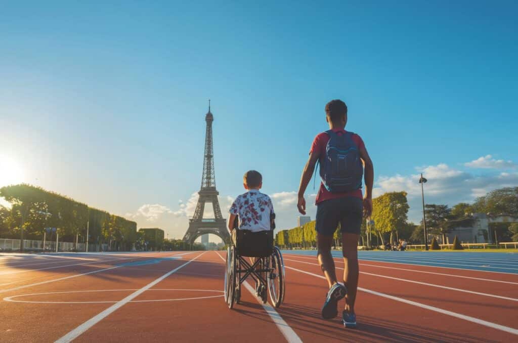 runners near eiffel tower
