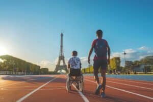 runners near eiffel tower